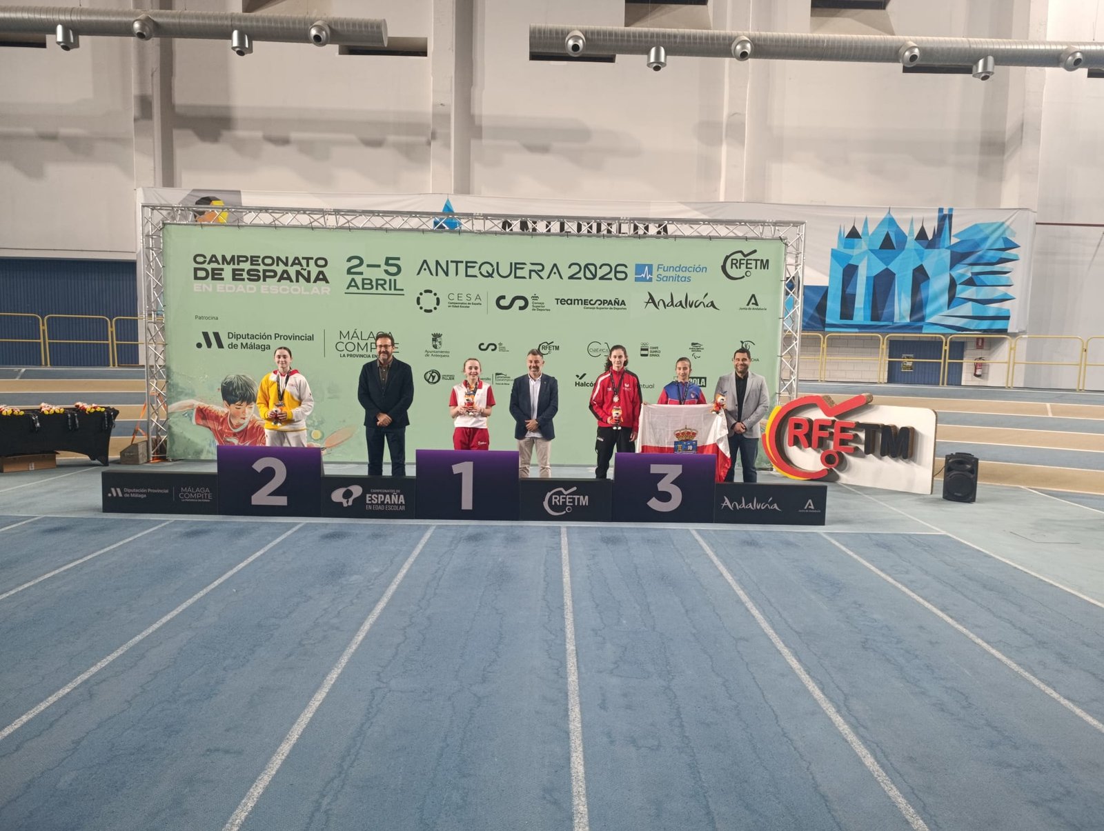 Podio infantil femenino del CESA 2026