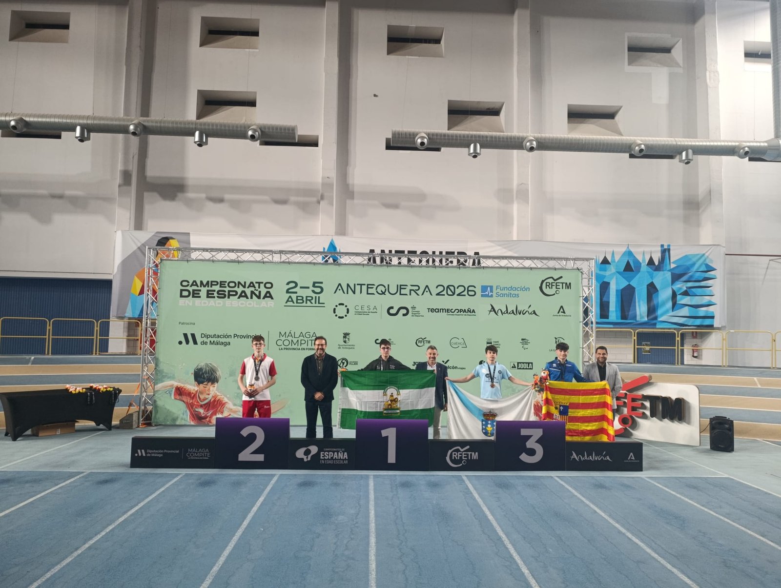 Podio infantil masculino del CESA 2026