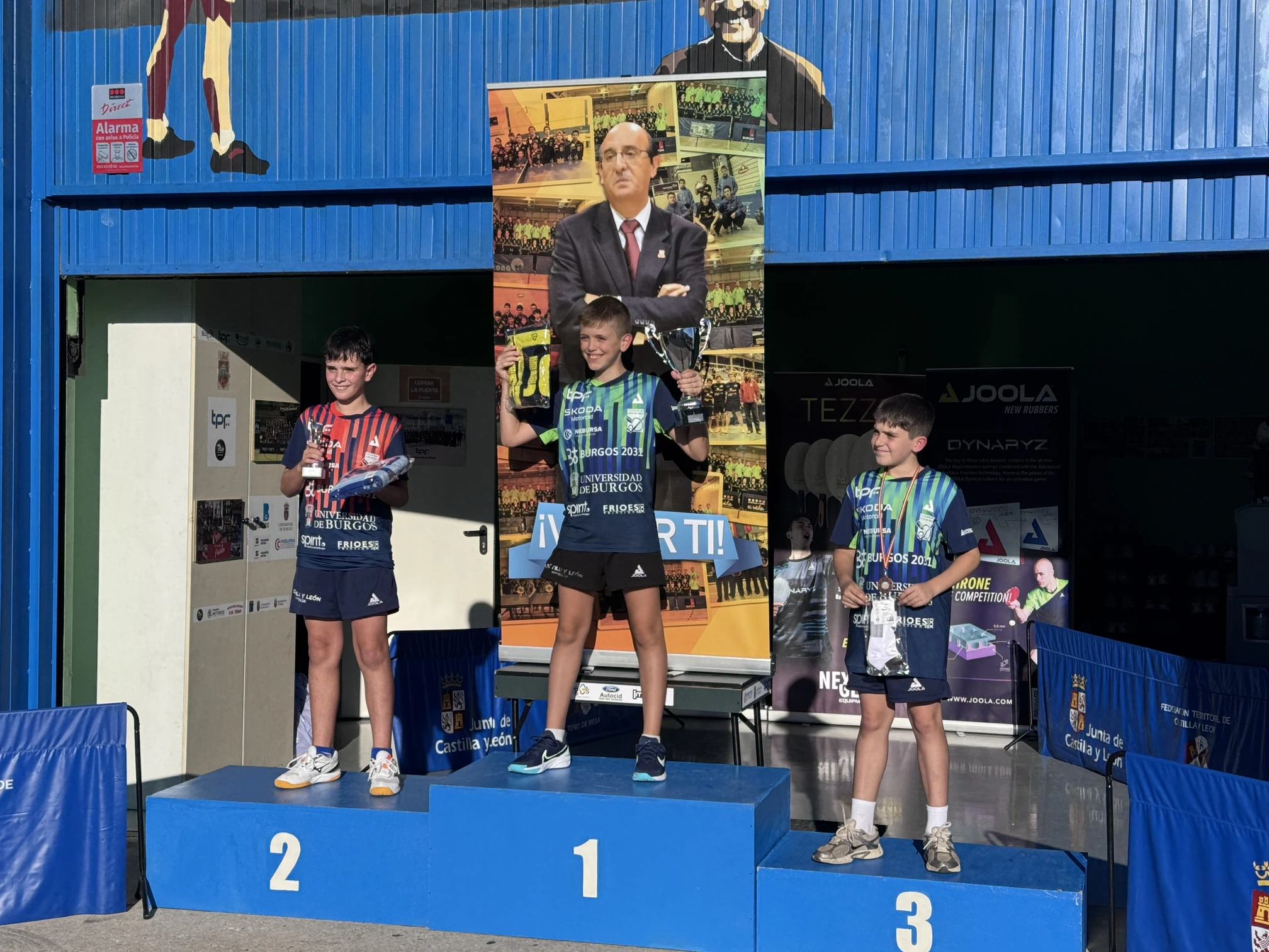 Podio de los más pequeños en el X Memorial Teodoro González