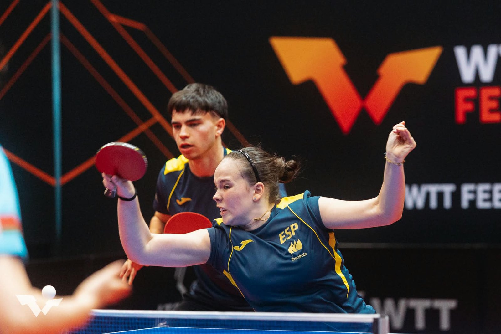 María y Daniel Berzosa en una competición internacional